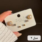 پک گوشواره میخ نقره - Image 4