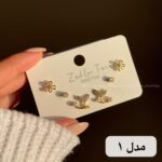 پک گوشواره میخ نقره - Image 3
