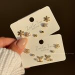 پک گوشواره میخ نقره